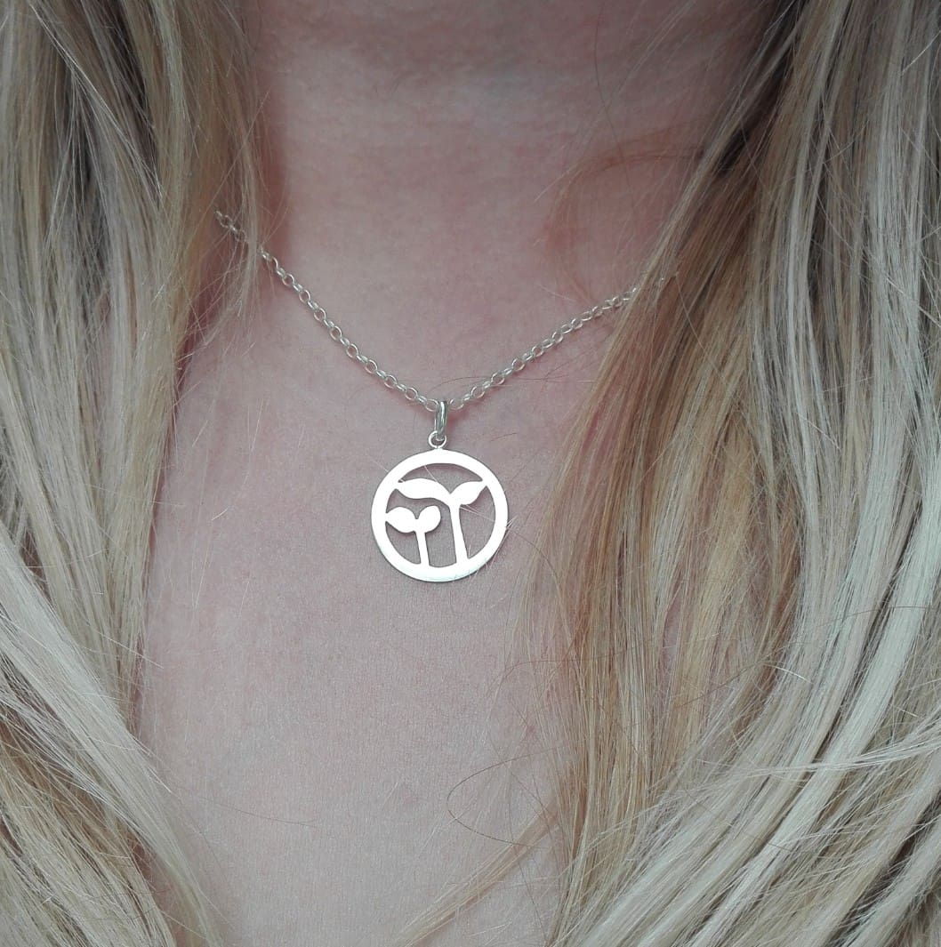 Sterling Silver, Yellow Gold New Beginnings Necklace - Image 5