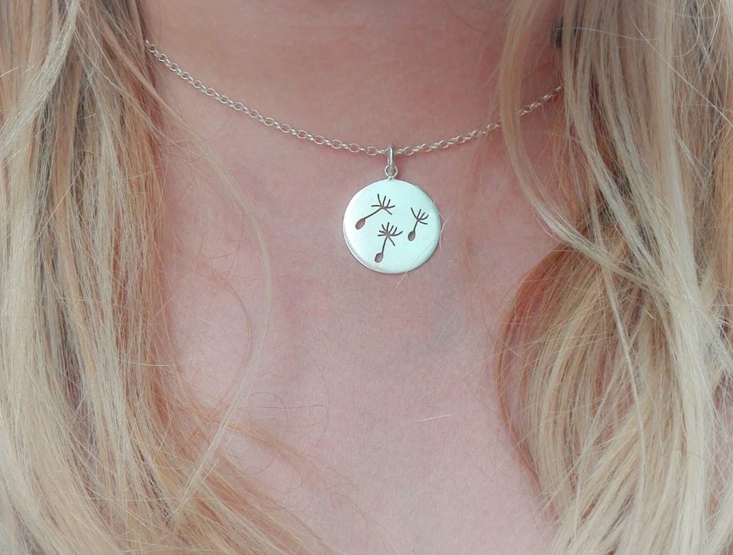 Sterling Silver, Yellow Gold New Beginnings Necklace - Image 6