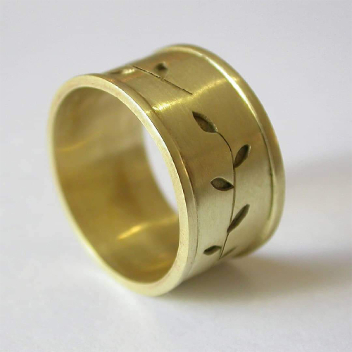18K yellow Gold wedding ring